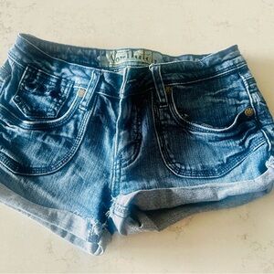 Von Dutch Classic Blue Jean Shorts